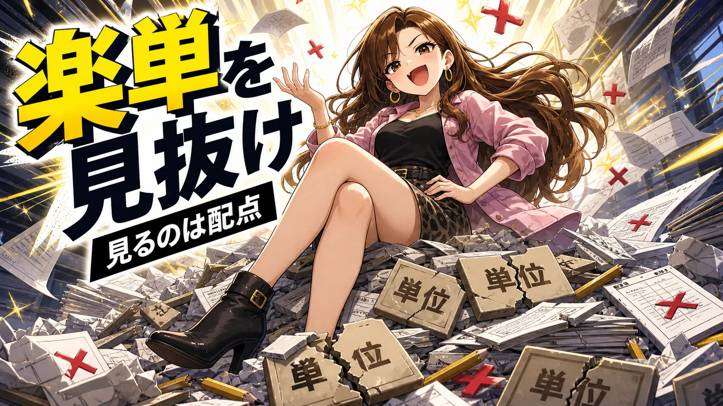 2科目のシラバスの成績評価欄を並べて配点を見比べている大学生